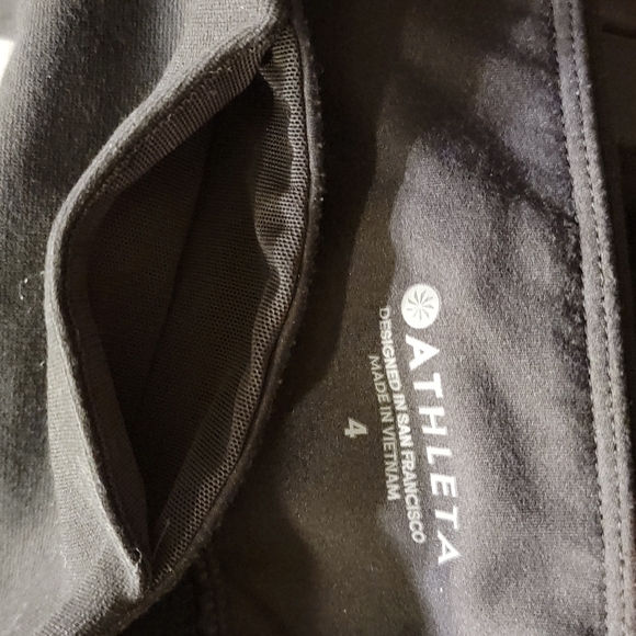 Athleta Siena Ankle Pants Faux Leather  Size 4 - Picture 14 of 16